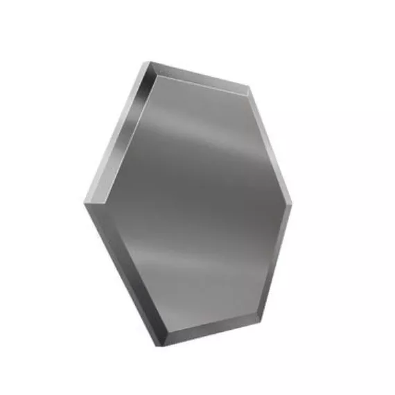 Плитка зеркальная Сота 259x300 графит матовый (с фацетом 10 мм), изображение 2