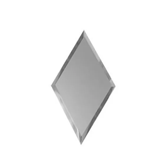 Плитка зеркальная Ромб 200х340 серебро (с фацетом 10 мм), изображение 2