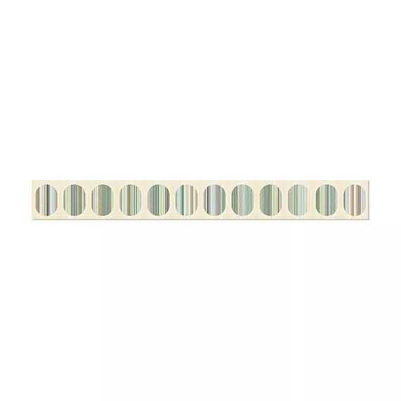 Бордюр настенный Boho Verde Geometry 75x630 зеленый, изображение 2