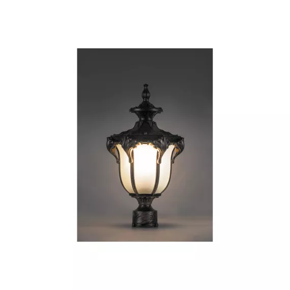Садово-парковый светильник, шестигранный на столб 60W 230V E27, черное золото Feron PL4045 11425, изображение 2