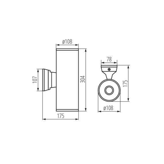 Фасадный светильник KANLUX 2хЕ27 BART EL-260 7082, изображение 2
