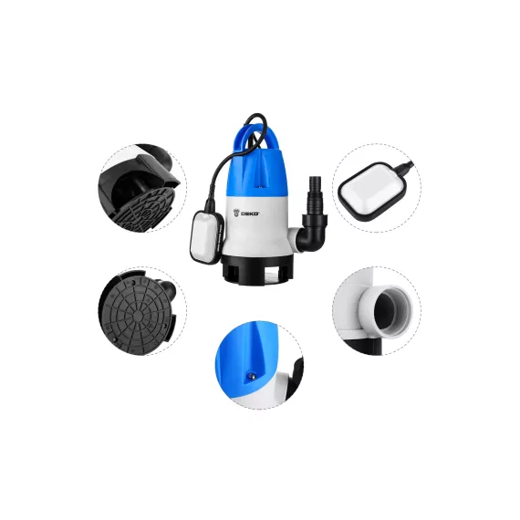 Дренажный насос DEKO DWP-750P 076-0515, изображение 2