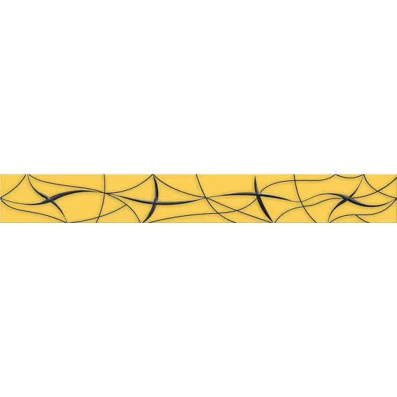 Бордюр настенный Vela Ochra Stella 62x505 оранжевый, изображение 2