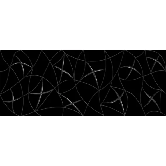 Декор настенный Vela Nero Stella 201x505 черный, изображение 2