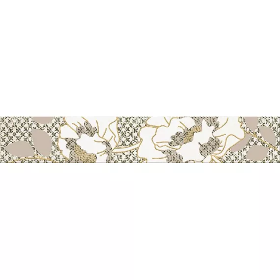 Бордюр настенный Erato Vetro 80x505 бежевый, изображение 2
