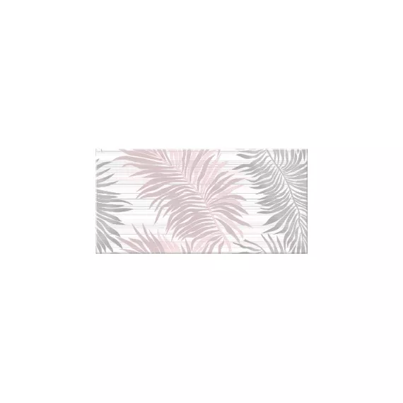 Декор настенный Асти Бьянка Папоротник 201x405 серый