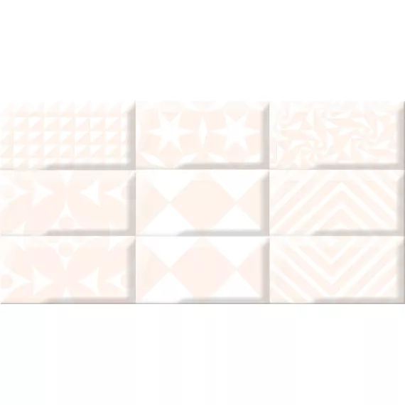 Декор настенный Вог Беж Каре Лайт 201x405 бежевый, изображение 2