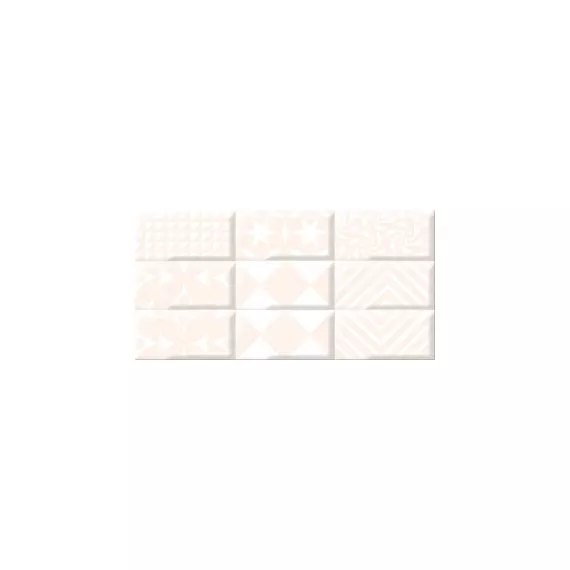 Декор настенный Вог Беж Каре Лайт 201x405 бежевый