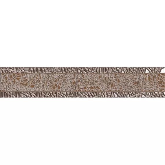 Бордюр настенный Камлот Мокка Крэш 50x278 коричневый, изображение 2