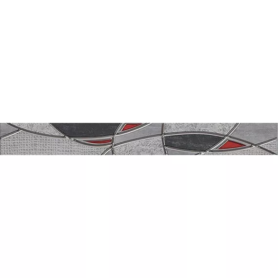 Бордюр настенный Pandora Grey Charm 75x630 серый, изображение 2