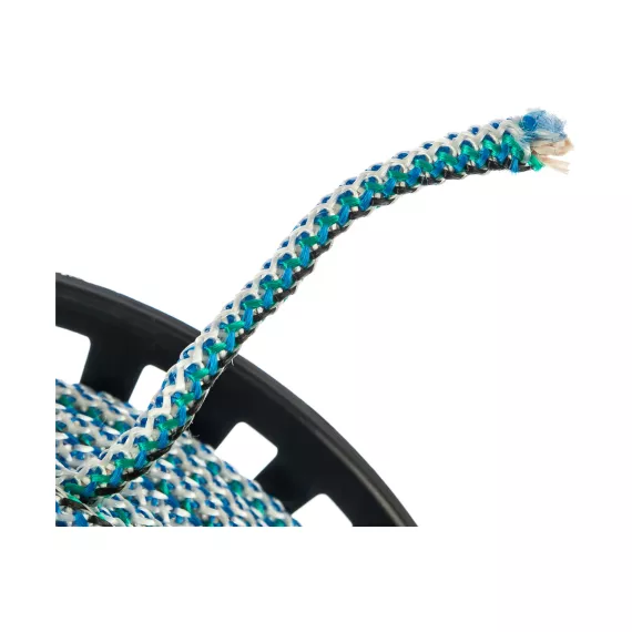 Вязаный полипропиленовый шнур, белый/цветной, катушка 8мм х 250м Эбис 00096, изображение 2