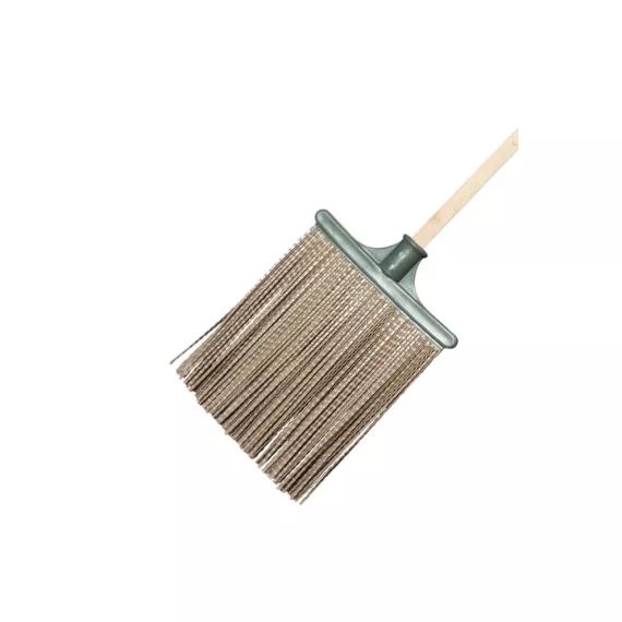 Синтетическая метла ЛАЙМА EXPERT №3 с черенком, еврорезьба, 25х22x120 см 600385, изображение 2
