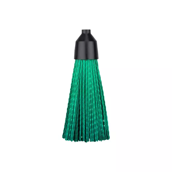 Синтетическая метла для улицы OfficeClean круглая классическая, с деревянным черенком 120 см 321799, изображение 2