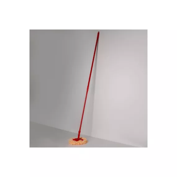 Плоская швабра Доляна окрашенный телескопический черенок, микрофибра букли 26х116 212 см 1861257, изображение 2