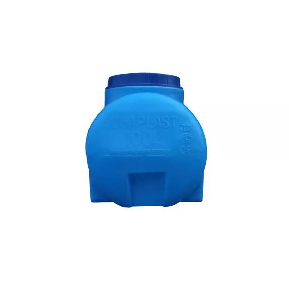 Овально-горизонтальный бак AQUAPLAST 100 л, синий 4630017951895, изображение 2
