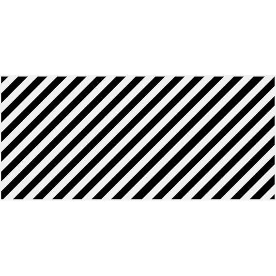 Декор настенный Evolution 200x440 диагонали черно-белый EV2G442