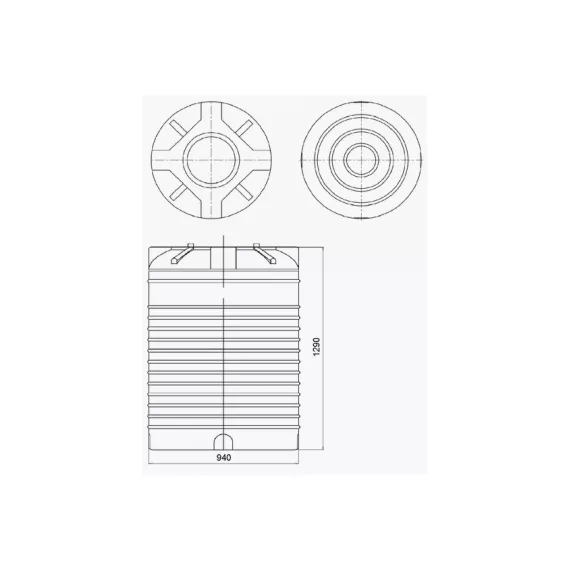 Двухслойная емкость STERH VERT 780 green 531343, изображение 2