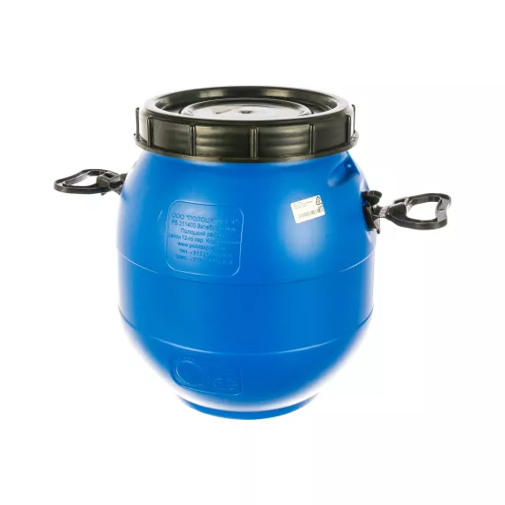 Бочка с винтовой крышкой ТАРА п/э, 30 л, синяя 16610, изображение 2