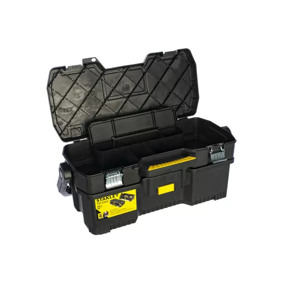 Открытый профессиональный пластмассовый ящик для инструмента со съемным кейсом STANLEY 1-97-506, изображение 2