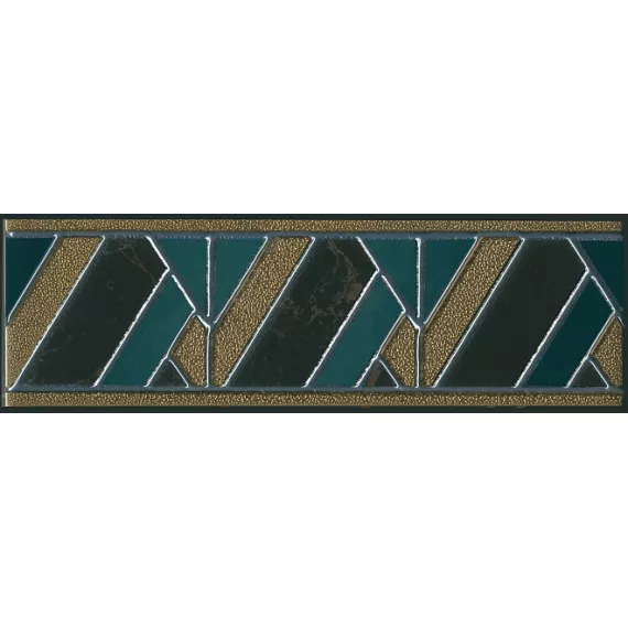 Бордюр настенный Алькала 63x200 черный MLD\B98\7200, изображение 2