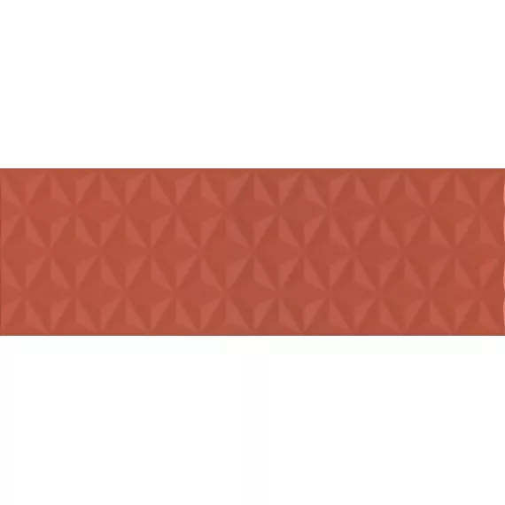 Плитка настенная Диагональ 250x750 структура красная 12120R