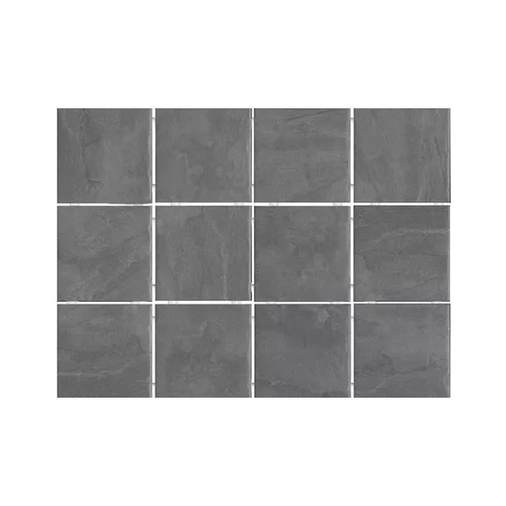 Плитка настенная Дегре 300x400 серая темная 1300 (полотно из 12 частей 99x99)