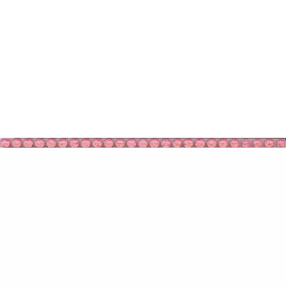 Бордюр настенный Бисер 6x200 розовый POD007
