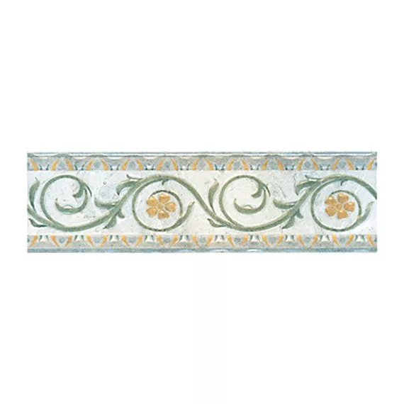 Бордюр настенный Тургеневские дали Травы 58x200 зеленый D184\827, изображение 2