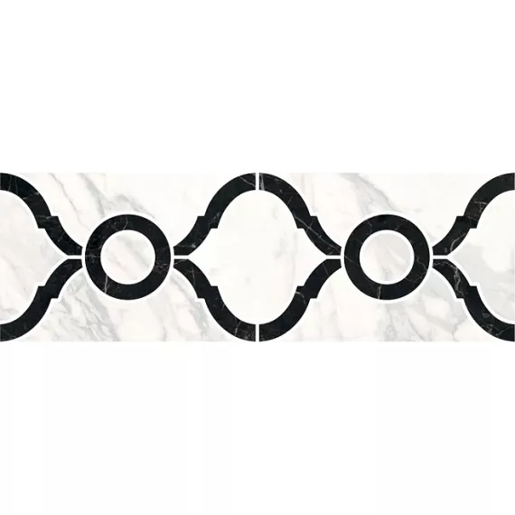 Бордюр напольный Фрагонар 99x300 белый ID91, изображение 2