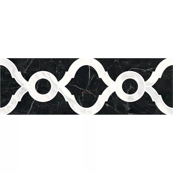 Бордюр напольный Фрагонар 99x300 черный ID92, изображение 2