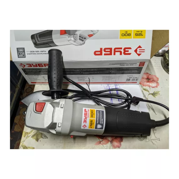 Углошлифовальная машина ЗУБР 125 мм, 800 Вт УШМ-125-800 М3, изображение 2