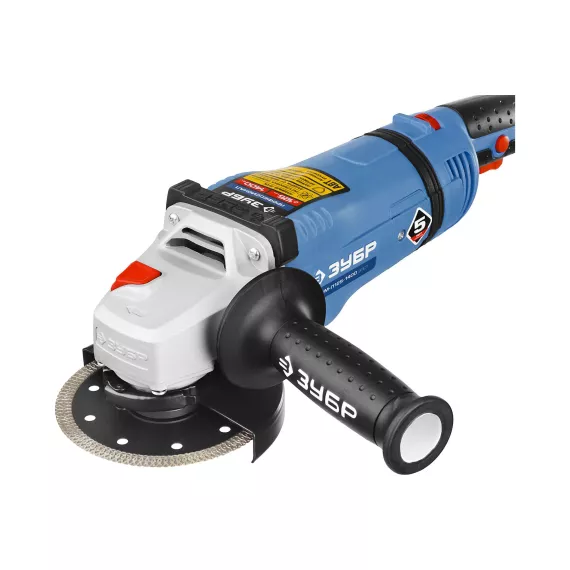 Углошлифовальная машина Зубр Профессионал УШМ-П125-1400 ЭПСТ, изображение 2