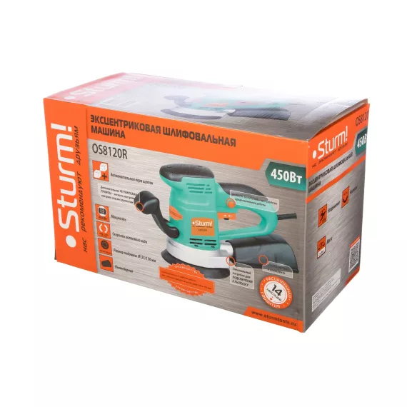Эксцентриковая шлифовальная машина STURM OS8120R, изображение 6