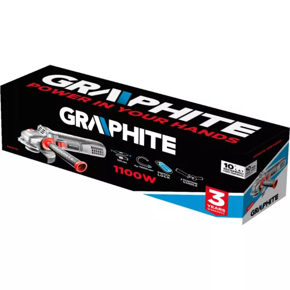 Угловая шлифовальная машина GRAPHITE 59G110, изображение 5