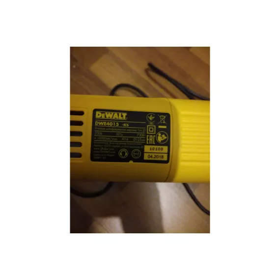 Угловая шлифмашина DEWALT DWE4015, изображение 15