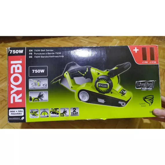 Ленточная шлифмашина Ryobi EBS750 5133002276, изображение 17