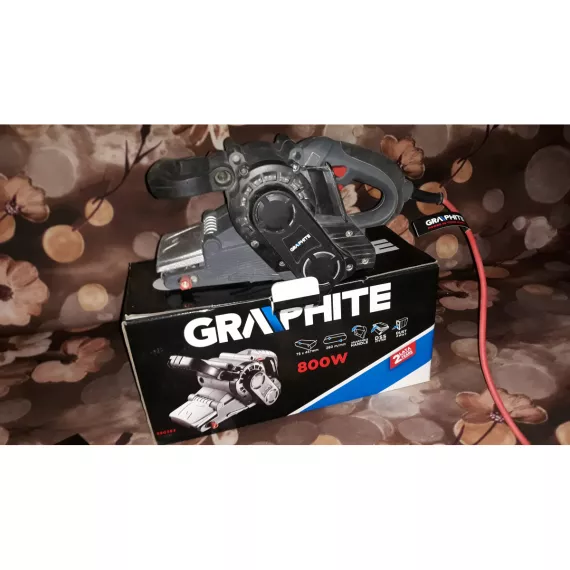 Ленточная шлифовальная машина GRAPHITE 800 Вт, лента 75 x 457 мм 59G392, изображение 11