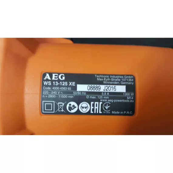 Угловая шлифмашина AEG WS13-125XE 4935451410, изображение 177