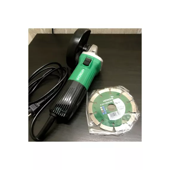 Угловая шлифмашина Hitachi G13SS2-NU + алмазный диск Carat, изображение 7