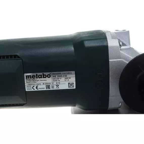 Угловая шлифмашина METABO WE 2000-230 606432000, изображение 5