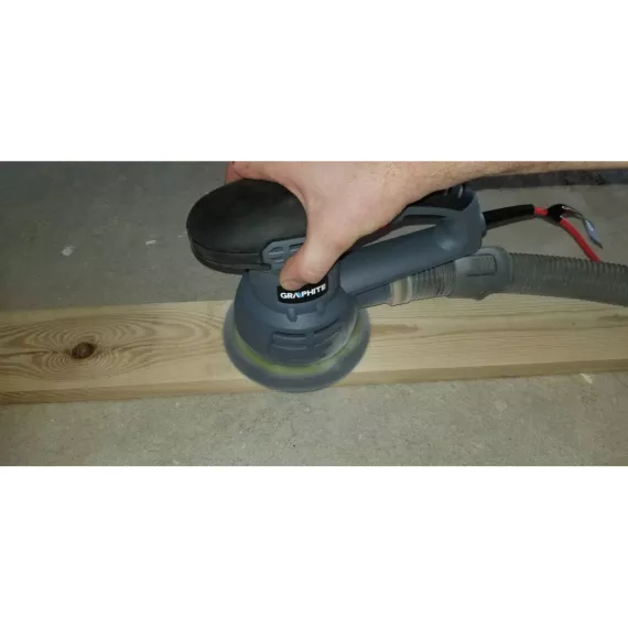 Эксцентриковая шлифовальная машина GRAPHITE 430Вт, диск 125/150 мм 59G347, изображение 9