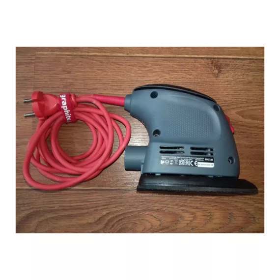 Вибрационная шлифовальная машина GRAPHITE delta 105 Вт, подошва 140x140x97мм 59G335, изображение 16