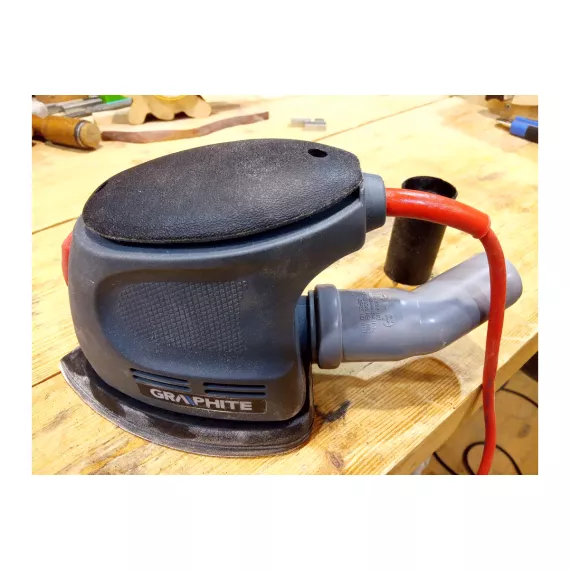 Вибрационная шлифовальная машина GRAPHITE delta 105 Вт, подошва 140x140x97мм 59G335, изображение 11