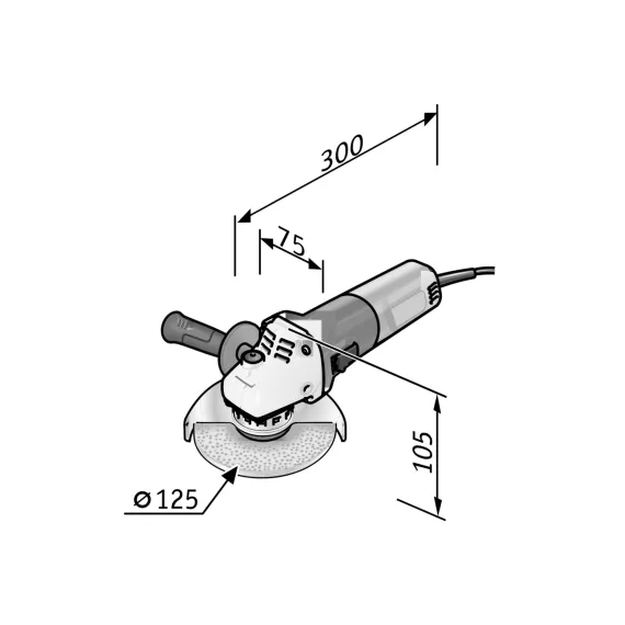 Угловая шлифовальная машина FLEX L 8-11 125 458333, изображение 6