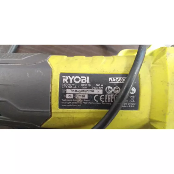 Угловая шлифмашина Ryobi RAG800-115G 5133002518, изображение 17
