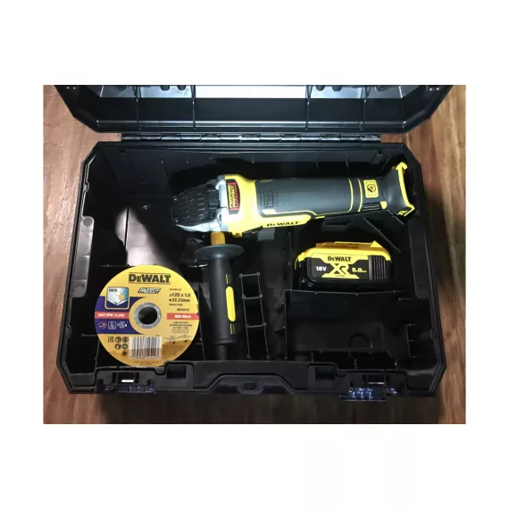 Бесщеточная угловая шлифмашина DEWALT DCG405NT, изображение 62
