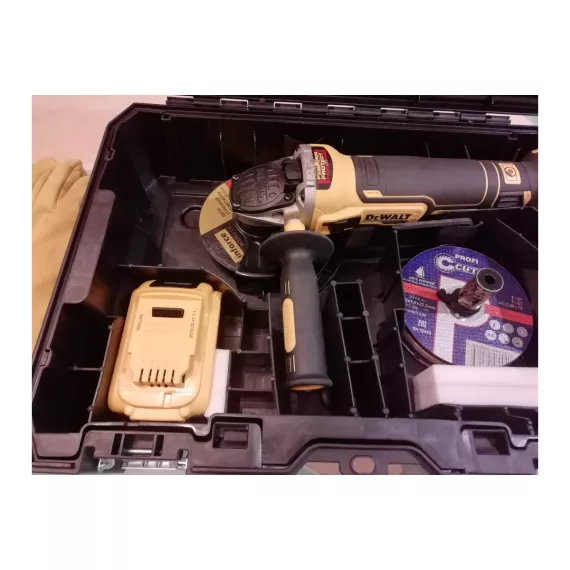 Бесщеточная угловая шлифмашина DEWALT DCG405NT, изображение 120