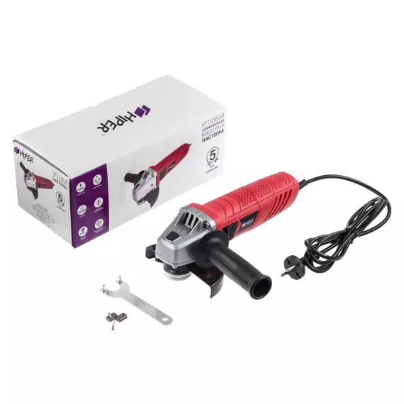 Угловая шлифмашина Hiper HAG1000A, изображение 11