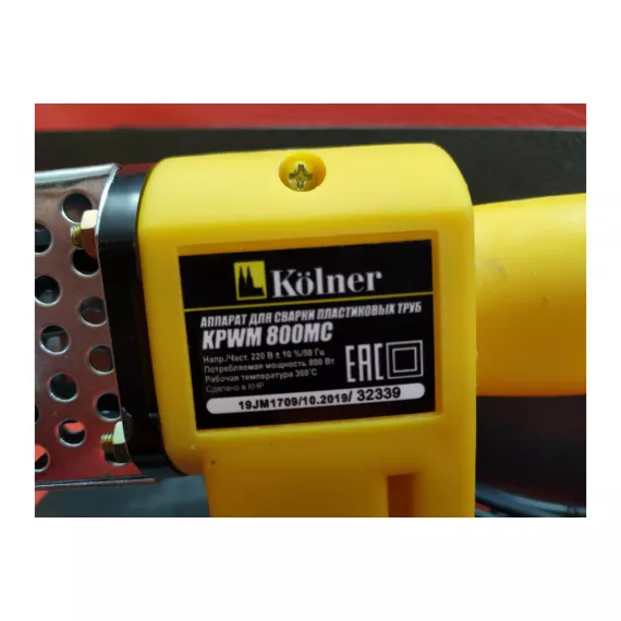 Сварочный аппарат для пластиковых труб Kolner KPWM 800 МC, изображение 41