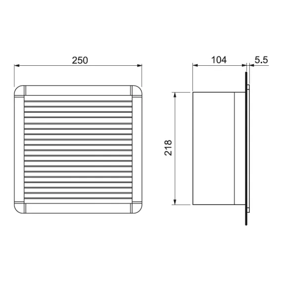 Вентилятор с фильтром Finder, стандартная версия, питание 230В АС, расход воздуха 230м3/ч, 7F5082304230, изображение 2